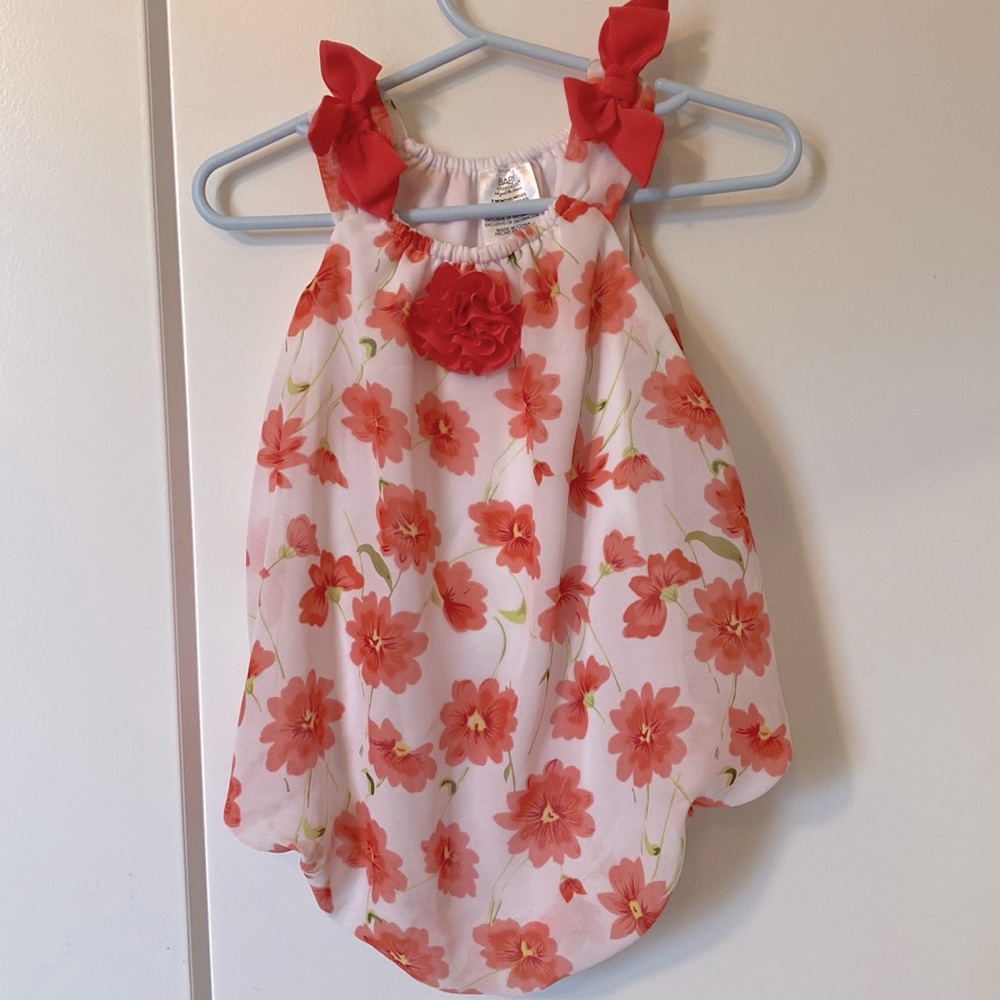 Floral baby onesie